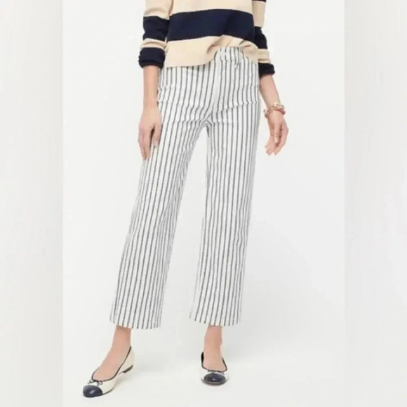 J. Crew Denim - JCrew Slim wide-leg jean in stripe 31